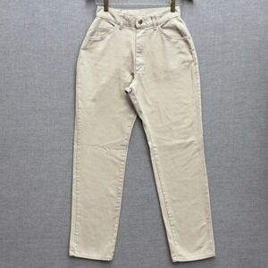 Vintage L.L. Bean Beige‎ High Rise Straight Leg Jeans Made in USA Size 8(28x31)